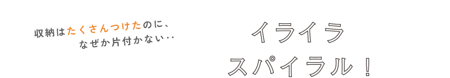 収納はたくさんつけたのになぜか片付かない